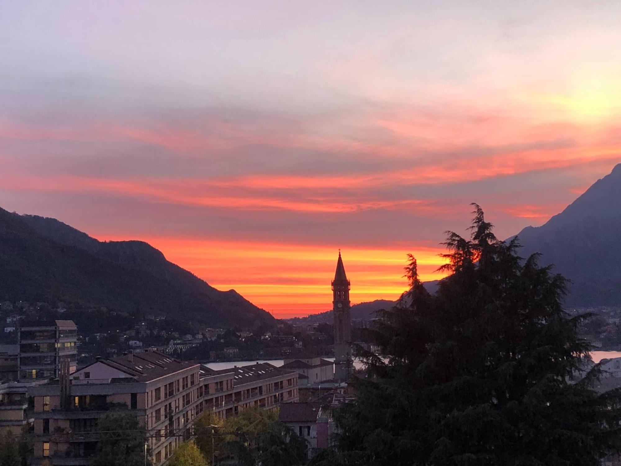 Bright Penthouse Close To Center With Terrace And Lake View Lecco Exteriör bild