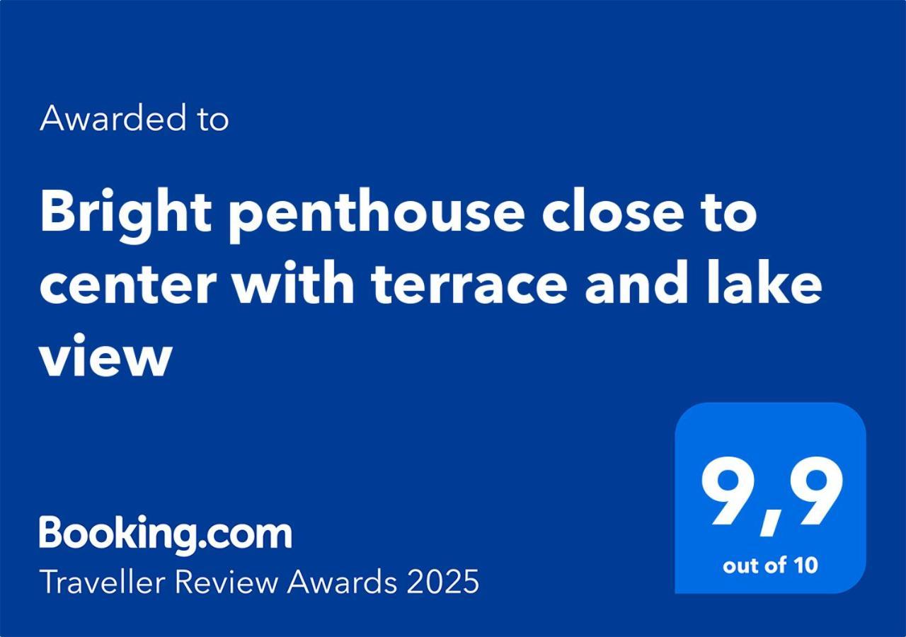 Bright Penthouse Close To Center With Terrace And Lake View Lecco Exteriör bild